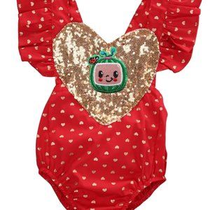 Cocomelon Dress Outfit Coco melon Romper Clothes Jumpsuit Baby Clothes